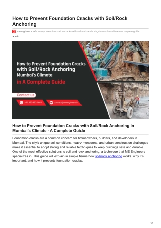 meengineers.in-How to Prevent Foundation Cracks with SoilRock Anchoring (2)