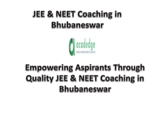 JEE & NEET Coaching in Bhubaneswar
