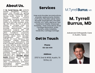 M. Tyrrell Burrus, MD