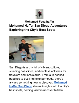 Mohamed Haffar San Diego