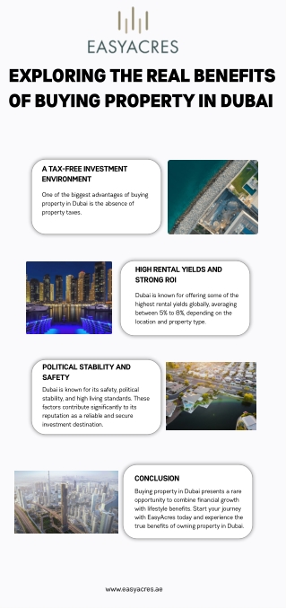 Exploring the Real Benefits of Buying Property in Dubai