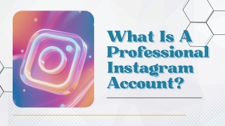 What Is A Professional Instagram Account