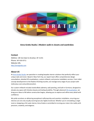 Anna Gratia Studia | Modern walk-in closets and wardrobes