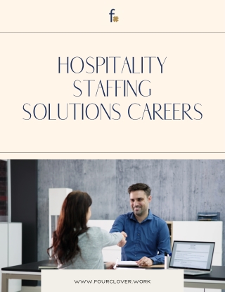 Hospitality Staffing Solutions Careers - Fourclover