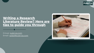 Expert Literature Review and Research Gap Analysis Services by Pubrica