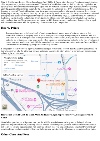 Just How Much Does It Cost To Work With A Personal Injury Lawyer In Texas?