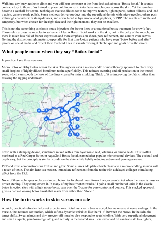 The Botox Facial: Trend, Technique, and Results