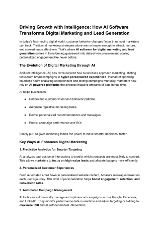 Driving Growth with Intelligence_ How AI Software Transforms Digital Marketing and Lead Generation
