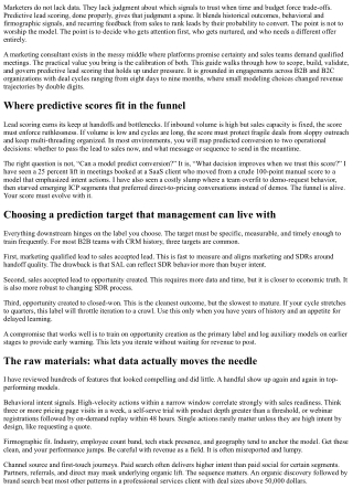 The Marketing Consultant’s Guide to Predictive Lead Scoring