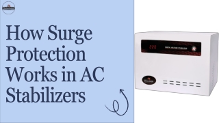 How Surge Protection Works in AC Stabilizers