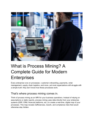 What is Process Mining_ A Complete Guide for Modern Enterprises