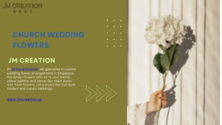 Elegant Church Wedding Flowers by JM Creation – Bringing Your Sacred Moment to Life