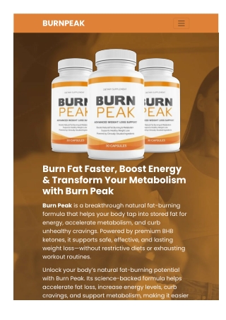 Burn Peak Reviews 2025: Black Friday Offer