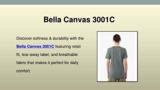 Bella Canvas 3001C