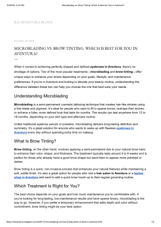Microblading vs. Brow Tinting_ Which Is Best for You in Aventura_