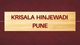 Krisala Hinjewadi - Residential Apartments In Pune