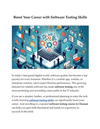 Boost Your Career with Software Testing Skills