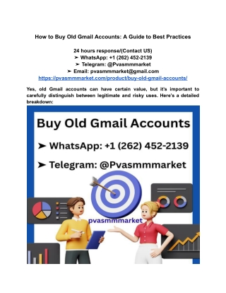 _How to Buy Old Gmail Accounts_ A Guide to Best Practices