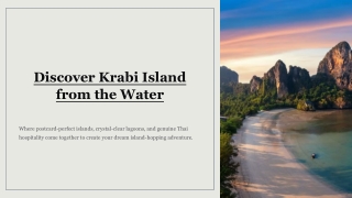 Discover Krabi Island from the Water