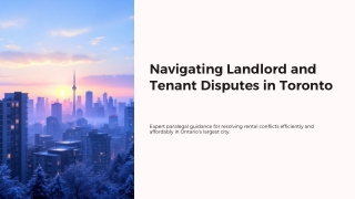 Reliable Landlord Tenant Paralegal Services in Toronto
