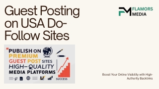 Guest Posting on USA Do-Follow Sites