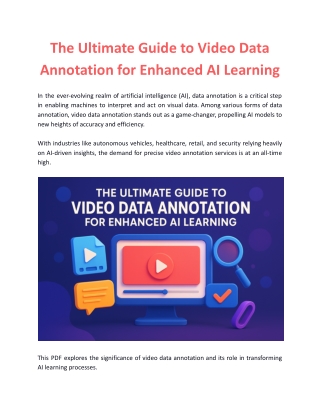 The Ultimate Guide to Video Data Annotation for Enhanced AI Learning