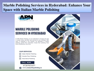 Marble Polishing Services in Hyderabad Enhance Your Space with Italian Marble Polishing