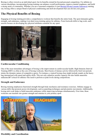 Boxing Training for Athletes: Elevate Your Game Today!