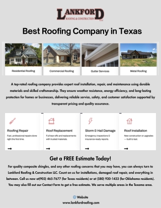 Best Roofing Company in Texas - Lankford Roofing