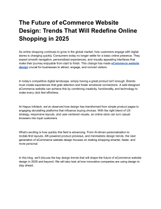 The Future of eCommerce Website Design_ Trends That Will Redefine Online Shopping in 2025