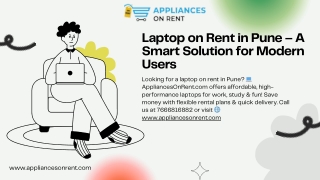 Laptop on Rent in Pune – A Smart Solution for Modern Users