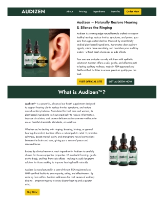www-getaudizen-us Audizen for Tinnitus