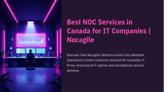 Best NOC Services in Canada for IT Companies | Nocagile