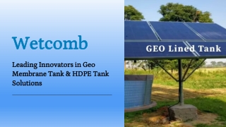 Transforming Water Storage with Advanced Geo Membrane Technology