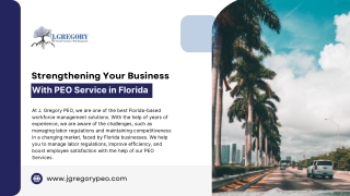 Strengthening Your Business With PEO Service in Florida