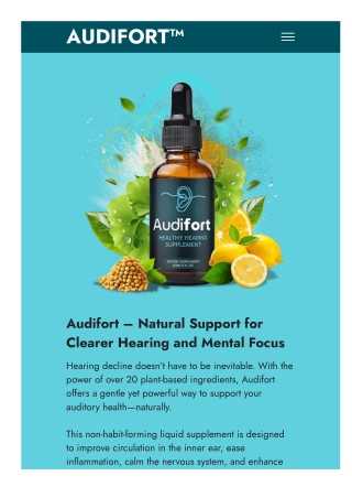 Audifort For Tinnitus
