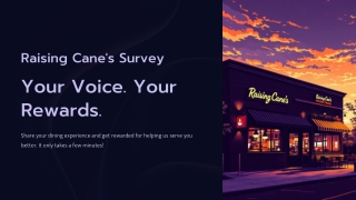 Raising Cane’s Survey – Share Feedback at RaisingCanescomSurvey.boats & Win Free