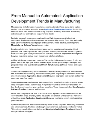 From Manual to Automated_ Application Development Trends in Manufacturing