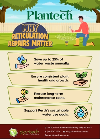 Reticulation Repairs Perth