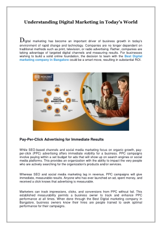 Understanding digital marketing in todays world