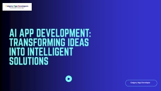 AI App Development Transforming Ideas into Intelligent Solutions