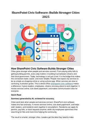 SharePoint Civic Software: Builds Stronger Cities 2025