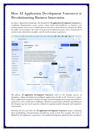 Vancouver’s Trusted AI Application Development for Businesses