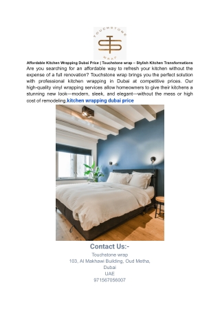 Affordable Kitchen Wrapping Dubai Price _ Touchstone wrap – Stylish Kitchen Transformations