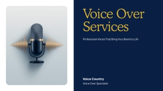 Voice Over Services