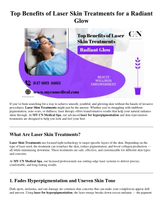 Top Benefits of Laser Skin Treatments for a Radiant Glow