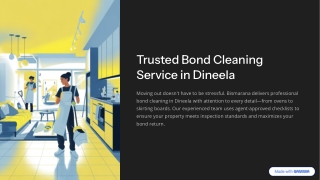 Trusted Bond Cleaning Service in Dineela