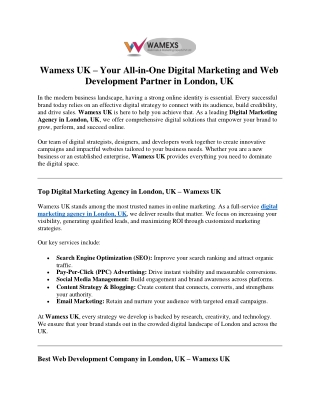 best-digital-marketing-and-web-development-company-london-uk-wamexs