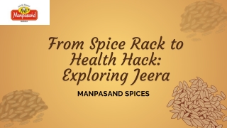 From Spice Rack to Health Hack Exploring Jeera