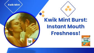 Kwik Mint Burst Instant Mouth Freshness